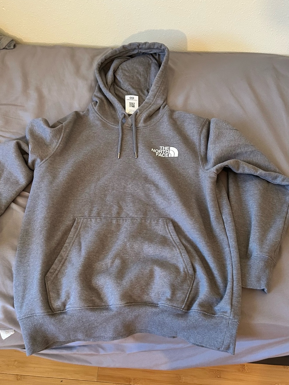 The North Face Gray Logo Pullover Hoodie